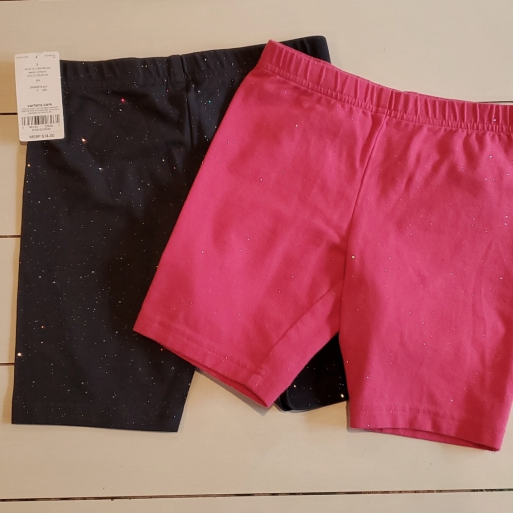 NWT Carter's Sparkly Bike Shorts